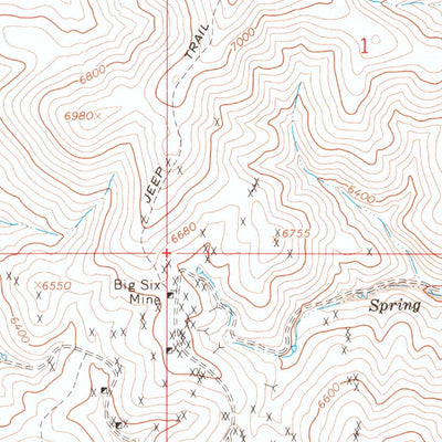 United States Geological Survey Rodeo Creek NE, NV (1968, 24000-Scale) digital map