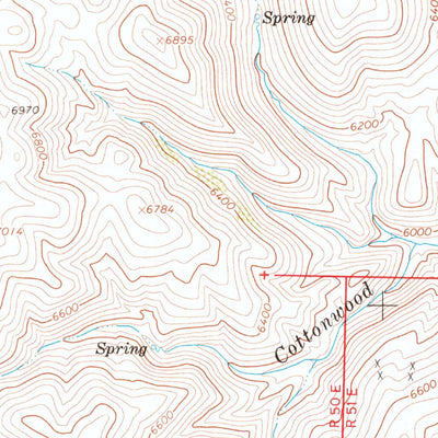 United States Geological Survey Rodeo Creek NE, NV (1968, 24000-Scale) digital map