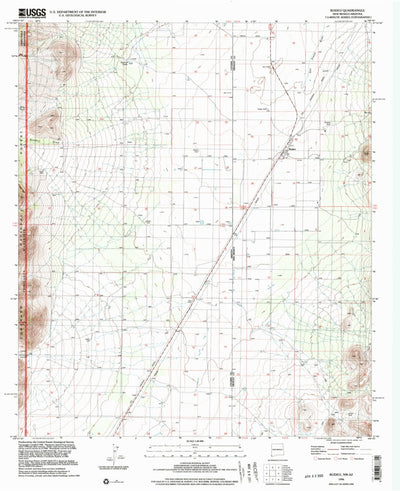 United States Geological Survey Rodeo, NM-AZ (1996, 24000-Scale) digital map