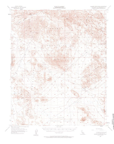United States Geological Survey Rodman Mountains, CA (1955, 62500-Scale) digital map