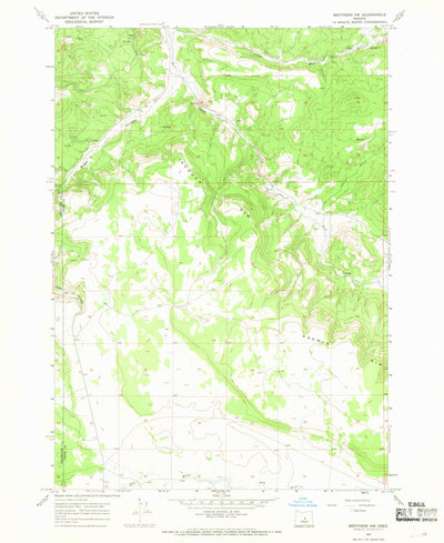 United States Geological Survey Rodman Rim, OR (1967, 24000-Scale) digital map