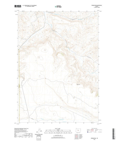 United States Geological Survey Rodman Rim, OR (2020, 24000-Scale) digital map