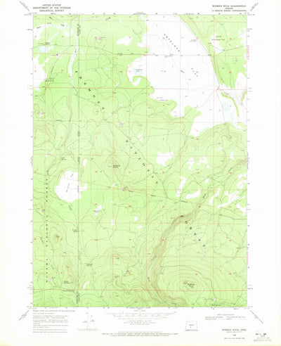 United States Geological Survey Rodman Rock, OR (1968, 24000-Scale) digital map