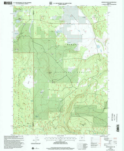 United States Geological Survey Rodman Rock, OR (1999, 24000-Scale) digital map