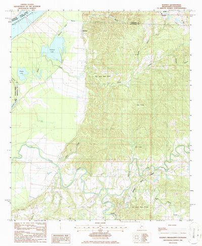 United States Geological Survey Rodney, MS-LA (1986, 24000-Scale) digital map