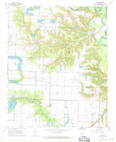 United States Geological Survey Roe, AR (1968, 24000-Scale) digital map