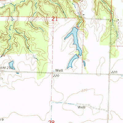 United States Geological Survey Roe, AR (1968, 24000-Scale) digital map