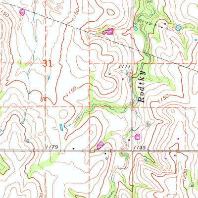 United States Geological Survey Roff North, OK (1967, 24000-Scale) digital map