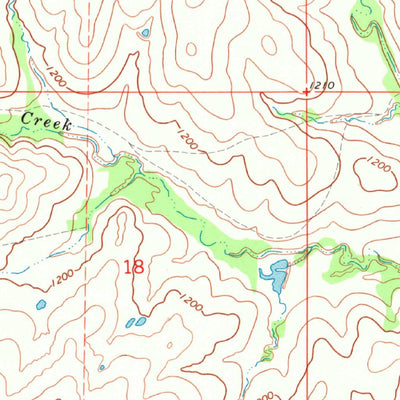 United States Geological Survey Roff South, OK (1967, 24000-Scale) digital map
