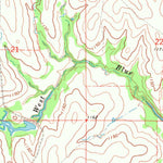 United States Geological Survey Roff South, OK (1967, 24000-Scale) digital map