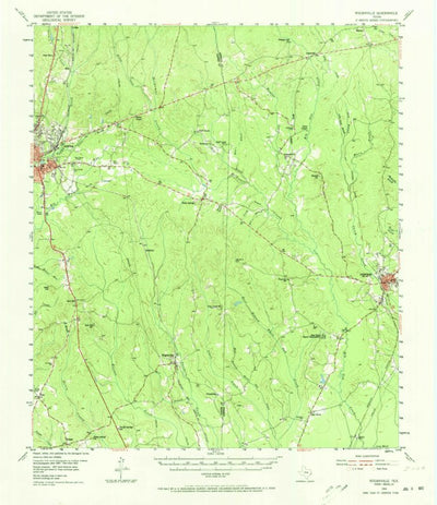 United States Geological Survey Roganville, TX (1955, 62500-Scale) digital map