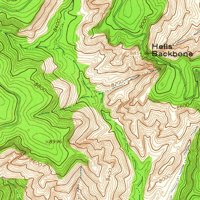 United States Geological Survey Roger Peak, UT (1964, 24000-Scale) digital map