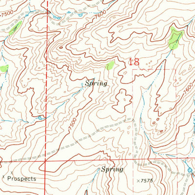 United States Geological Survey Rogers Creek, WY (1968, 24000-Scale) digital map