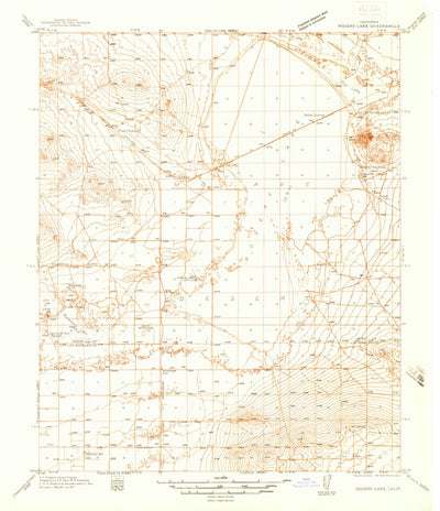 United States Geological Survey Rogers Lake, CA (1937, 48000-Scale) digital map