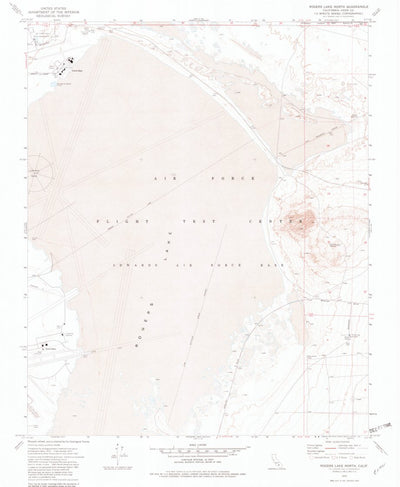 United States Geological Survey Rogers Lake North, CA (1973, 24000-Scale) digital map