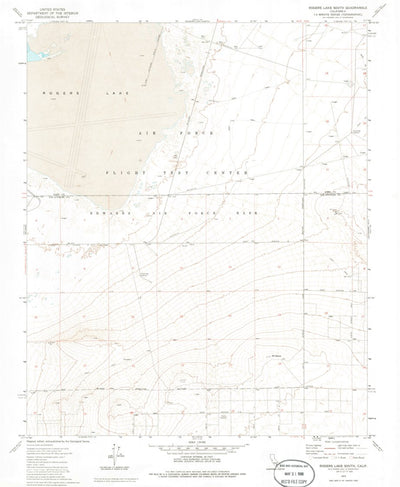 United States Geological Survey Rogers Lake South, CA (1973, 24000-Scale) digital map