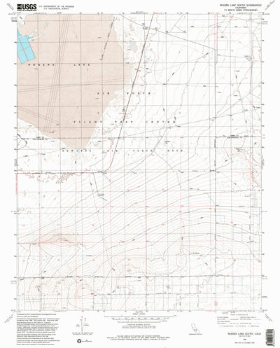 United States Geological Survey Rogers Lake South, CA (1992, 24000-Scale) digital map