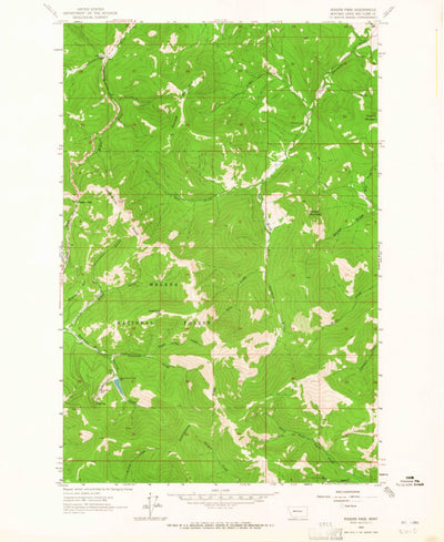 United States Geological Survey Rogers Pass, MT (1963, 24000-Scale) digital map