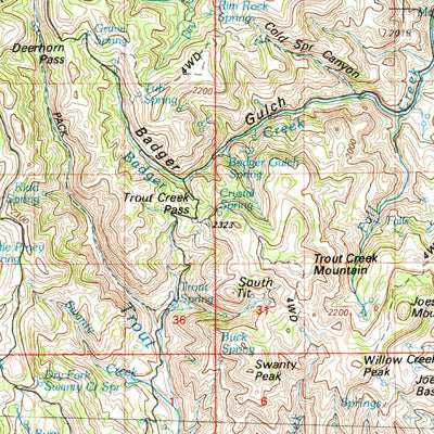 United States Geological Survey Rogerson, ID-NV (1992, 100000-Scale) digital map