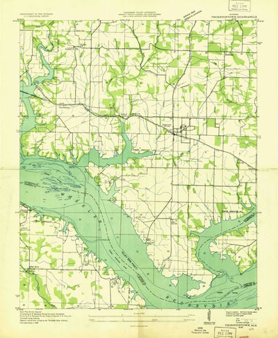 United States Geological Survey Rogersville, AL (1936, 24000-Scale) digital map