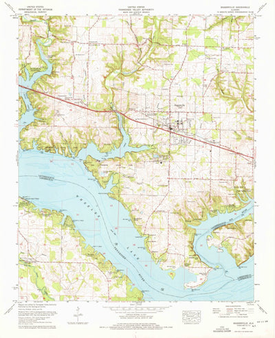 United States Geological Survey Rogersville, AL (1974, 24000-Scale) digital map