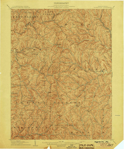 United States Geological Survey Rogersville, PA (1905, 62500-Scale) digital map