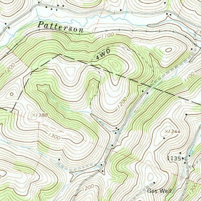 United States Geological Survey Rogersville, PA (1964, 24000-Scale) digital map