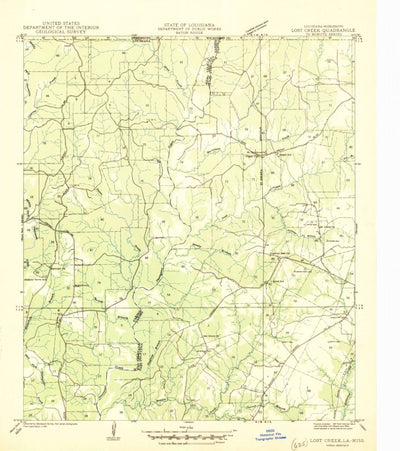 United States Geological Survey Rogillioville, LA-MS (1945, 31680-Scale) digital map