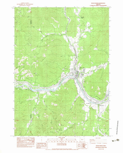 United States Geological Survey Rogue River, OR (1983, 24000-Scale) digital map