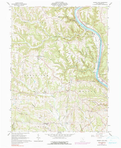 United States Geological Survey Rokeby Lock, OH (1961, 24000-Scale) digital map