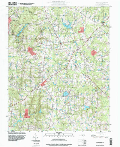 United States Geological Survey Rolesville, NC (1993, 24000-Scale) digital map