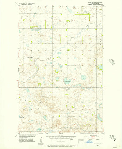 United States Geological Survey Rolette SW, ND (1955, 24000-Scale) digital map