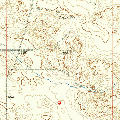 United States Geological Survey Rolette SW, ND (1955, 24000-Scale) digital map