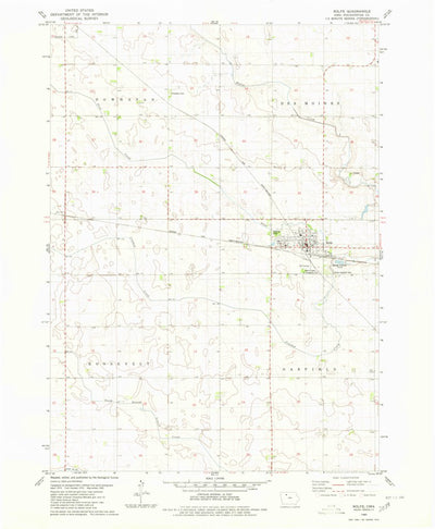 United States Geological Survey Rolfe, IA (1980, 24000-Scale) digital map