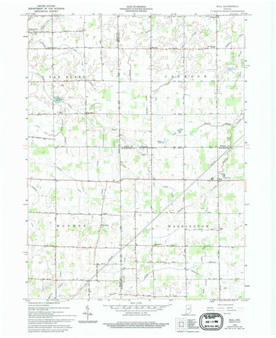 United States Geological Survey Roll, IN (1962, 24000-Scale) digital map
