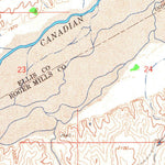 United States Geological Survey Roll SE, OK (1966, 24000-Scale) digital map