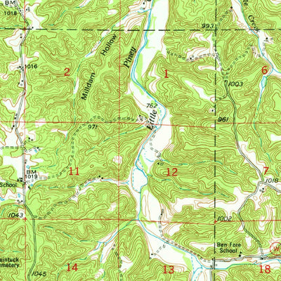 United States Geological Survey Rolla, MO (1951, 62500-Scale) digital map