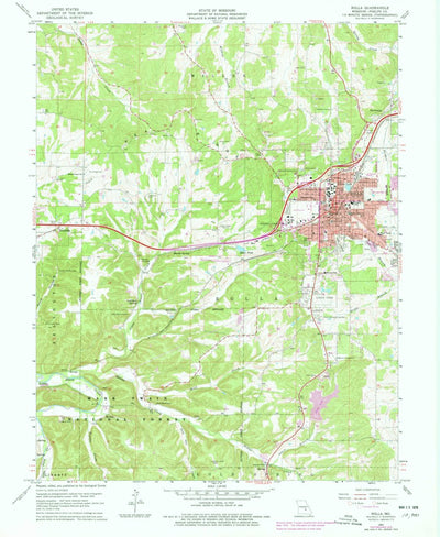 United States Geological Survey Rolla, MO (1963, 24000-Scale) digital map