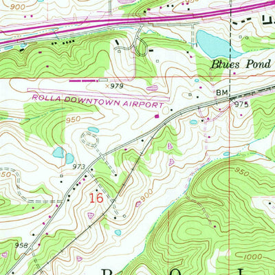 United States Geological Survey Rolla, MO (1963, 24000-Scale) digital map