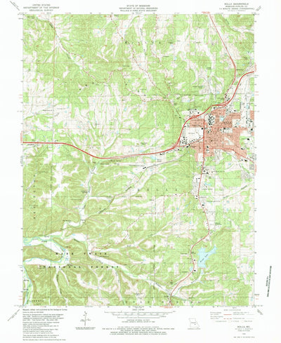 United States Geological Survey Rolla, MO (1985, 24000-Scale) digital map
