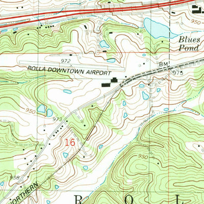 United States Geological Survey Rolla, MO (1985, 24000-Scale) digital map