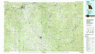 United States Geological Survey Rolla, MO (1986, 100000-Scale) digital map