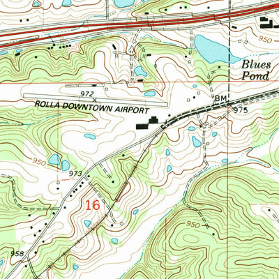 United States Geological Survey Rolla, MO (1992, 24000-Scale) digital map