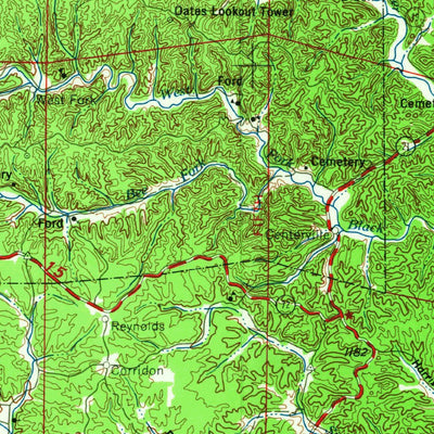 United States Geological Survey Rolla, MO-IL (1966, 250000-Scale) digital map