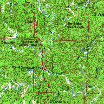 United States Geological Survey Rolla, MO-IL (1966, 250000-Scale) digital map