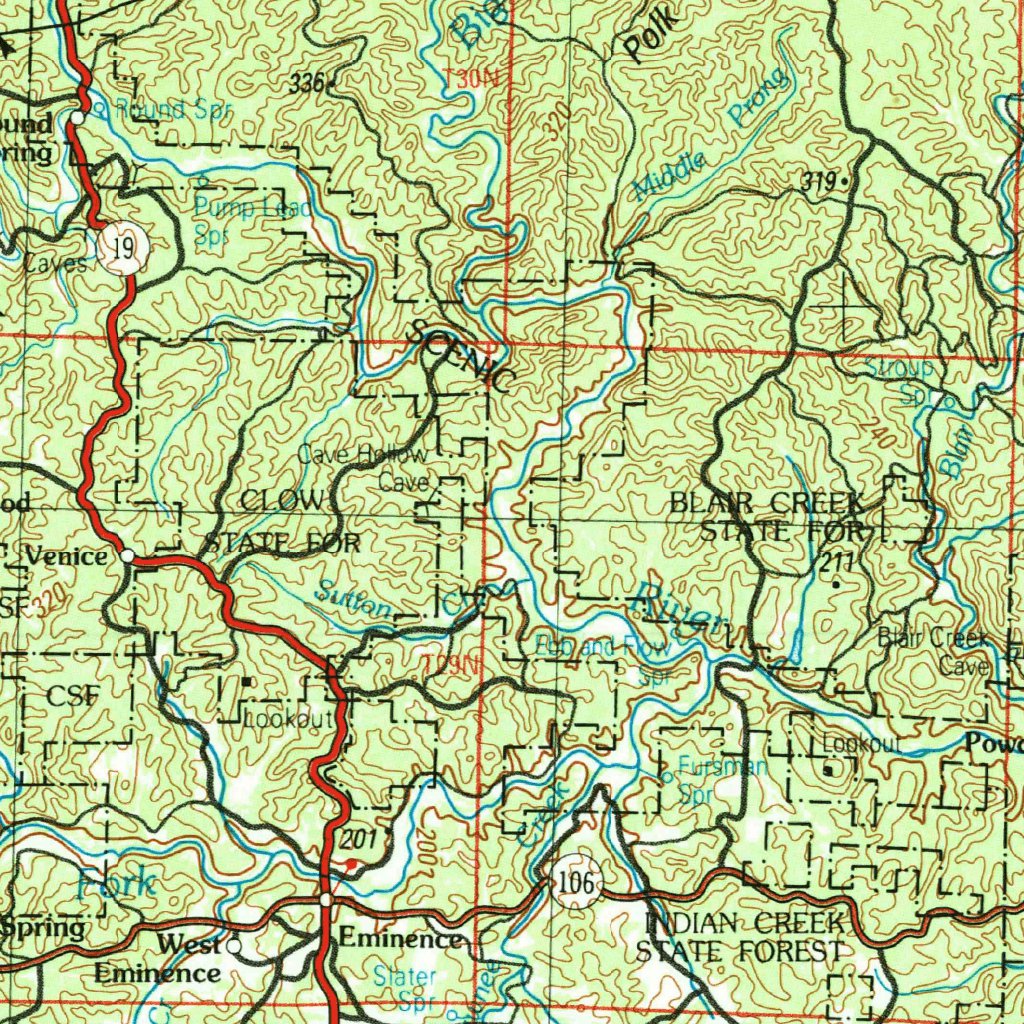 Rolla, MO-IL (1989, 250000-Scale) Map by United States Geological ...
