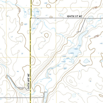United States Geological Survey Rolla NE, ND (2020, 24000-Scale) digital map