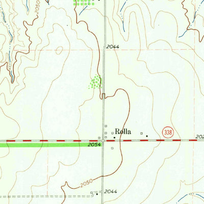 United States Geological Survey Rolla, TX (1964, 24000-Scale) digital map