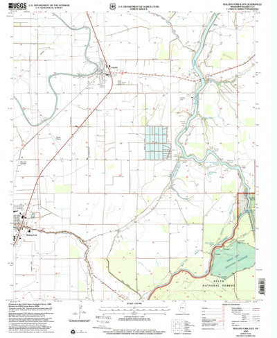 United States Geological Survey Rolling Fork East, MS (2000, 24000-Scale) digital map