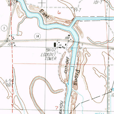 United States Geological Survey Rolling Fork West, MS (1988, 24000-Scale) digital map